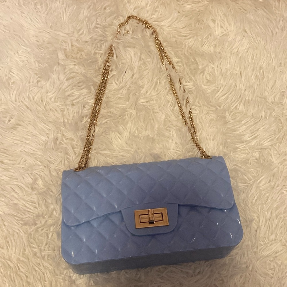 Blue shoulder bag/ cross body